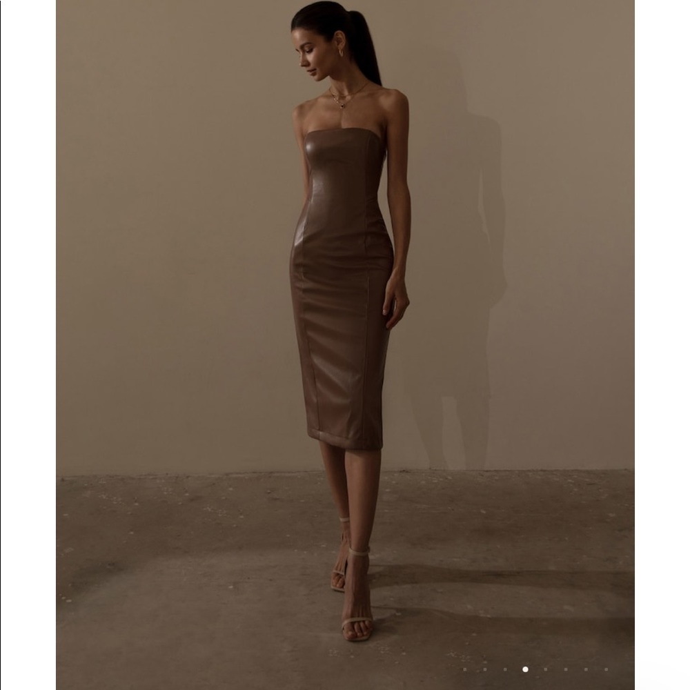 Brand: Lichi | Color: Brown | Texture: Pleather | Size: 0 (fits small)